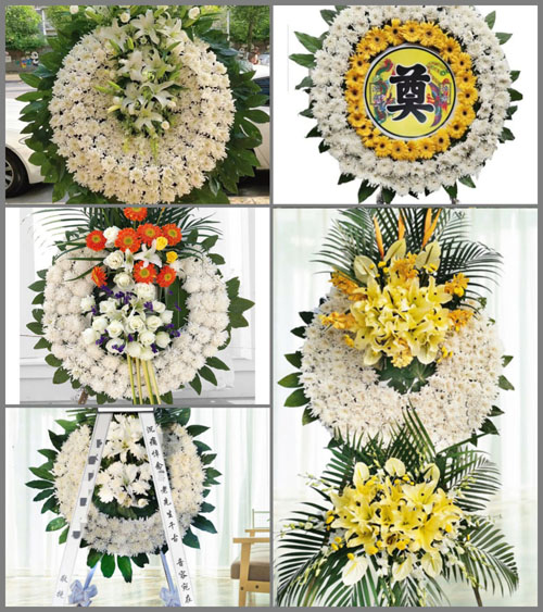 广东肇庆市怀集县洽水镇黄沙村花圈速递