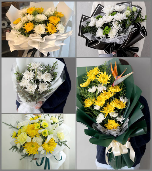 广东肇庆市怀集县洽水镇黄沙村白事花束代送